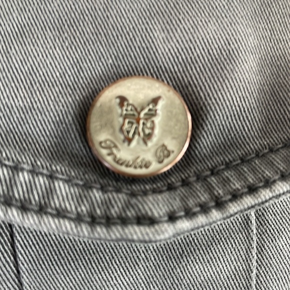 Vintage Frankie B. low rise 90’s Y2K gray cargo casual zipper leg pants size 25 - Picture 9 of 13